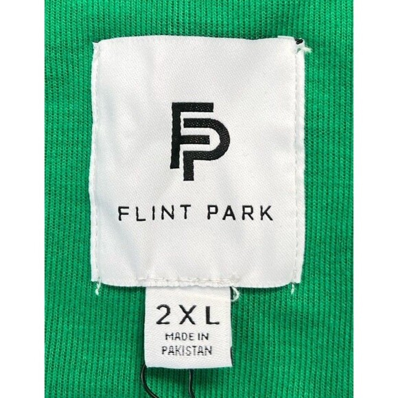 Flint Park Green Full Zip Athletic Golf/Tennis/Pickleball Sweatshirt Mens 2XL - Picture 6 of 9
